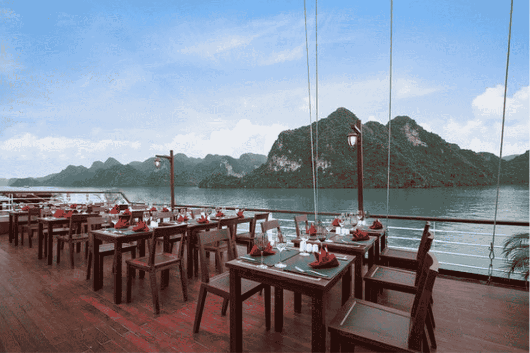Orchid Trendy Cruises outdoor restaurant